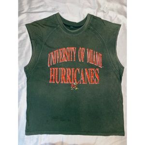 VTG Miami Hurricanes 80’s Muscle Tank